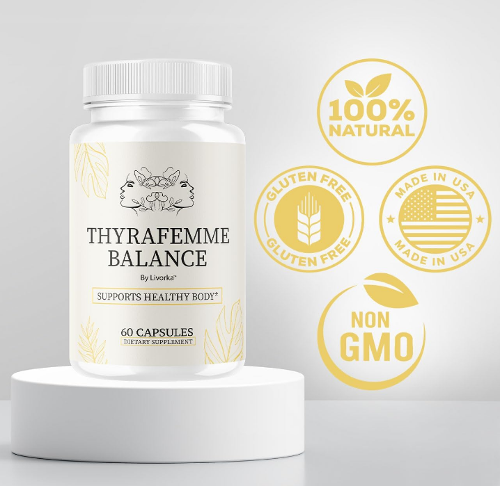 ThyraFemme Balance natural formula badges